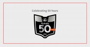 Kubota 50th Anniversary Logo